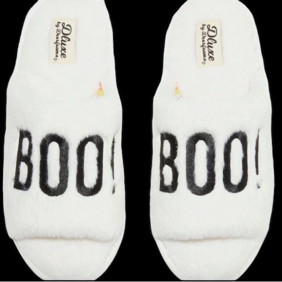 S (5-6), XL (11-12) - DLUXE by DEARFOAMS “BOO” Slippers NEW - Picture 3 of 3